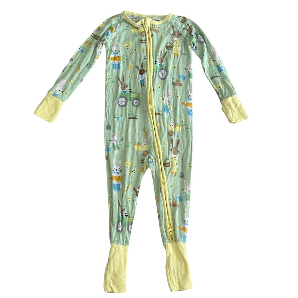 Little Sleepies Bamboo Easter Bunny Zipper Sleeper 12-18m